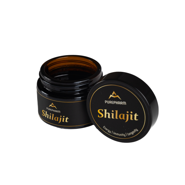 PurePharm Himalayan shilajit resin 40g jar with its box